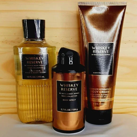 BATH & BODY WORKS 'WHISKEY RESERVE' 3-PIECE GIFT SET BODY WASH, LOTION & MIST - Picture 6 of 14